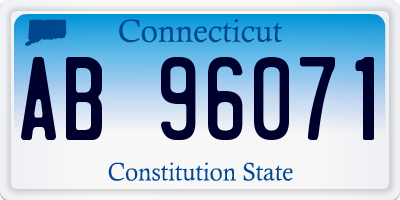 CT license plate AB96071