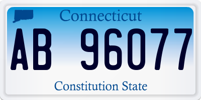 CT license plate AB96077