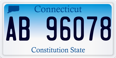 CT license plate AB96078