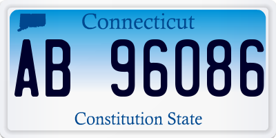 CT license plate AB96086