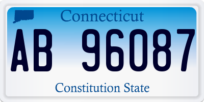 CT license plate AB96087