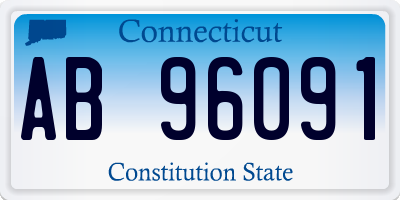 CT license plate AB96091