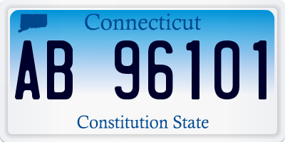 CT license plate AB96101