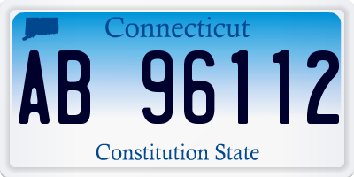 CT license plate AB96112