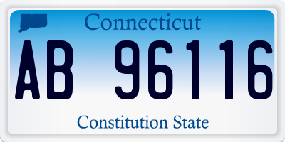 CT license plate AB96116