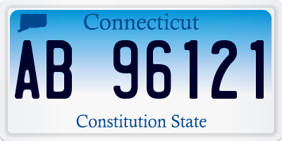 CT license plate AB96121
