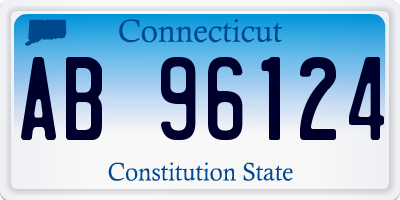 CT license plate AB96124