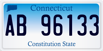 CT license plate AB96133