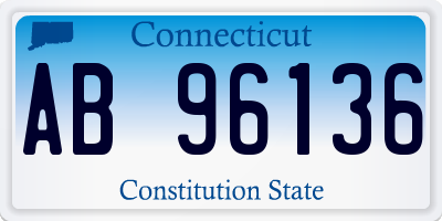 CT license plate AB96136