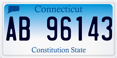 CT license plate AB96143