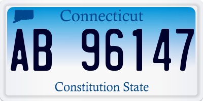 CT license plate AB96147