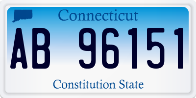 CT license plate AB96151