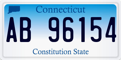 CT license plate AB96154