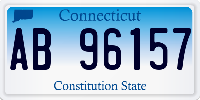 CT license plate AB96157