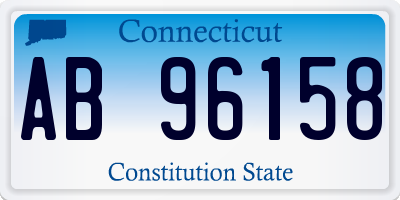 CT license plate AB96158