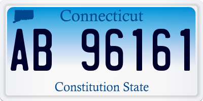 CT license plate AB96161