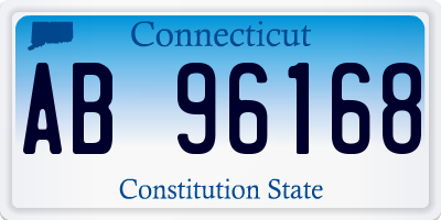 CT license plate AB96168