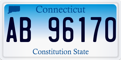 CT license plate AB96170