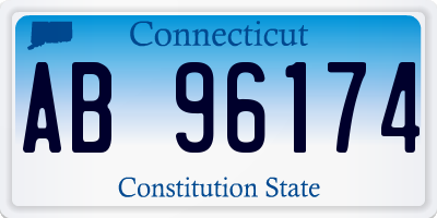 CT license plate AB96174