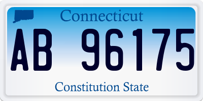 CT license plate AB96175
