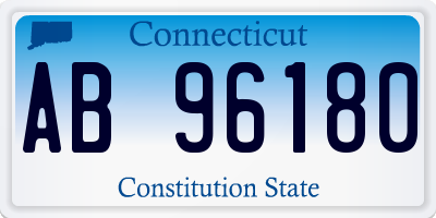 CT license plate AB96180