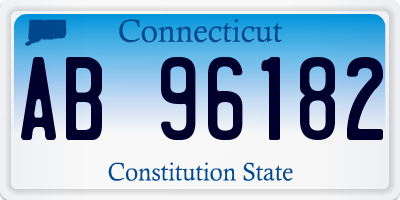 CT license plate AB96182