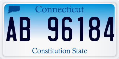 CT license plate AB96184