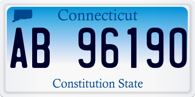 CT license plate AB96190