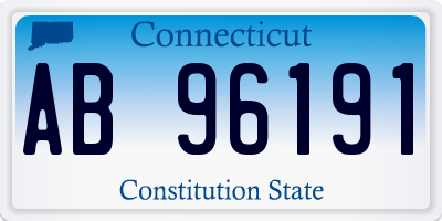 CT license plate AB96191