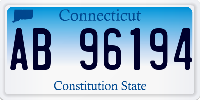 CT license plate AB96194