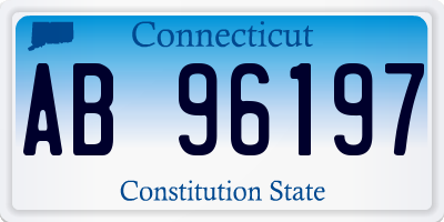 CT license plate AB96197