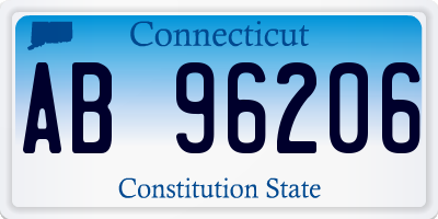 CT license plate AB96206