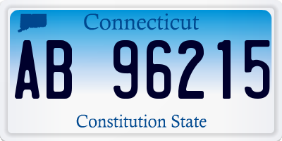 CT license plate AB96215