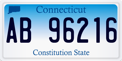 CT license plate AB96216