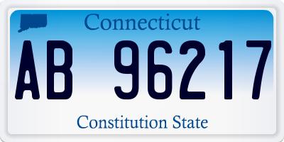 CT license plate AB96217