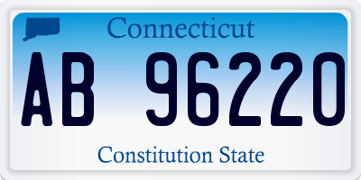 CT license plate AB96220