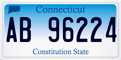 CT license plate AB96224