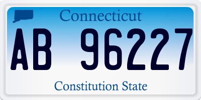 CT license plate AB96227