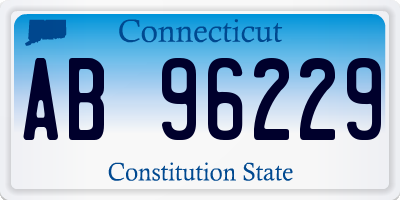 CT license plate AB96229