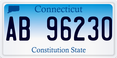 CT license plate AB96230