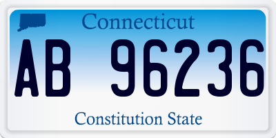 CT license plate AB96236