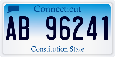 CT license plate AB96241