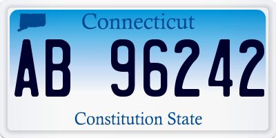 CT license plate AB96242