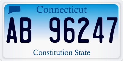 CT license plate AB96247