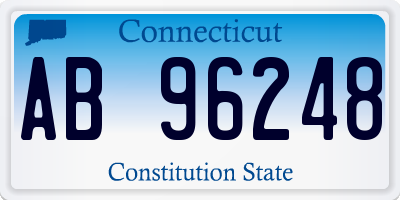 CT license plate AB96248