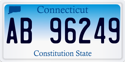 CT license plate AB96249