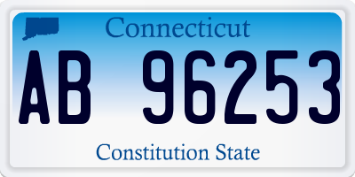 CT license plate AB96253