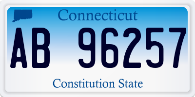 CT license plate AB96257