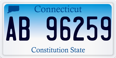 CT license plate AB96259