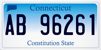 CT license plate AB96261